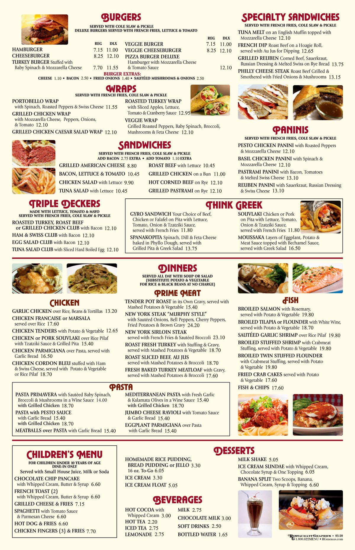 MENUS Sides Grill Diner & Cafe